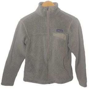 Patagonia Women's M Fleece Jacket Full Zip Gray Deep Pile Outdoor Adventure